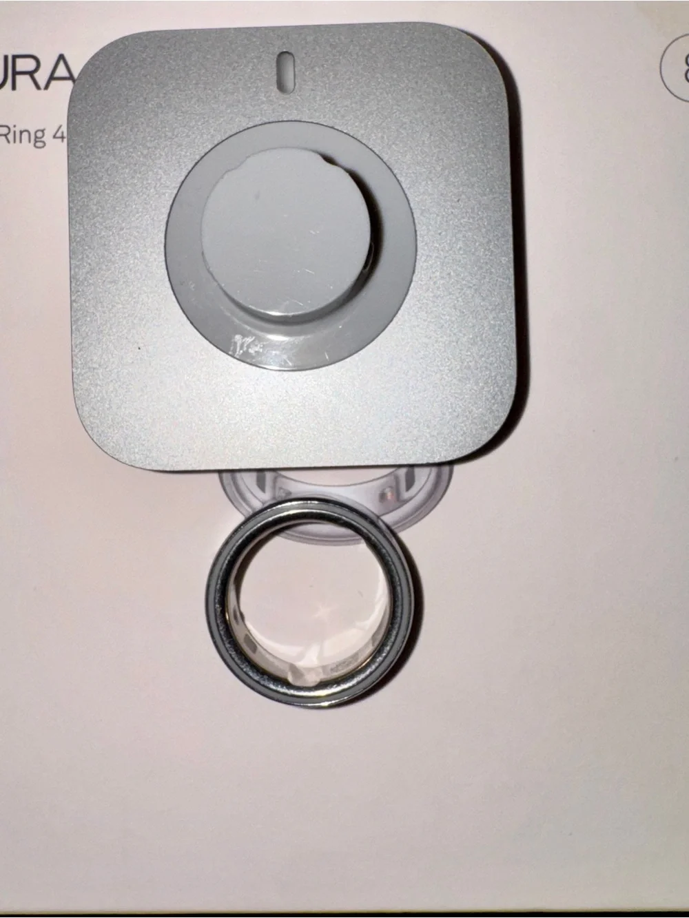 Oura Ring 4 Smart Ring - Silver Size 8